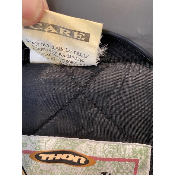 durango ski jacket thor explore vintage 80s 90s vest zip off arms XL black green - Picture 6 of 10